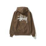 Pull à capuche marron Stussy