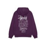 Pull à capuche violet stussy - Image 2