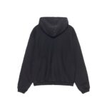 Sweat à capuche zippé Stussy Outline noir - Image 2